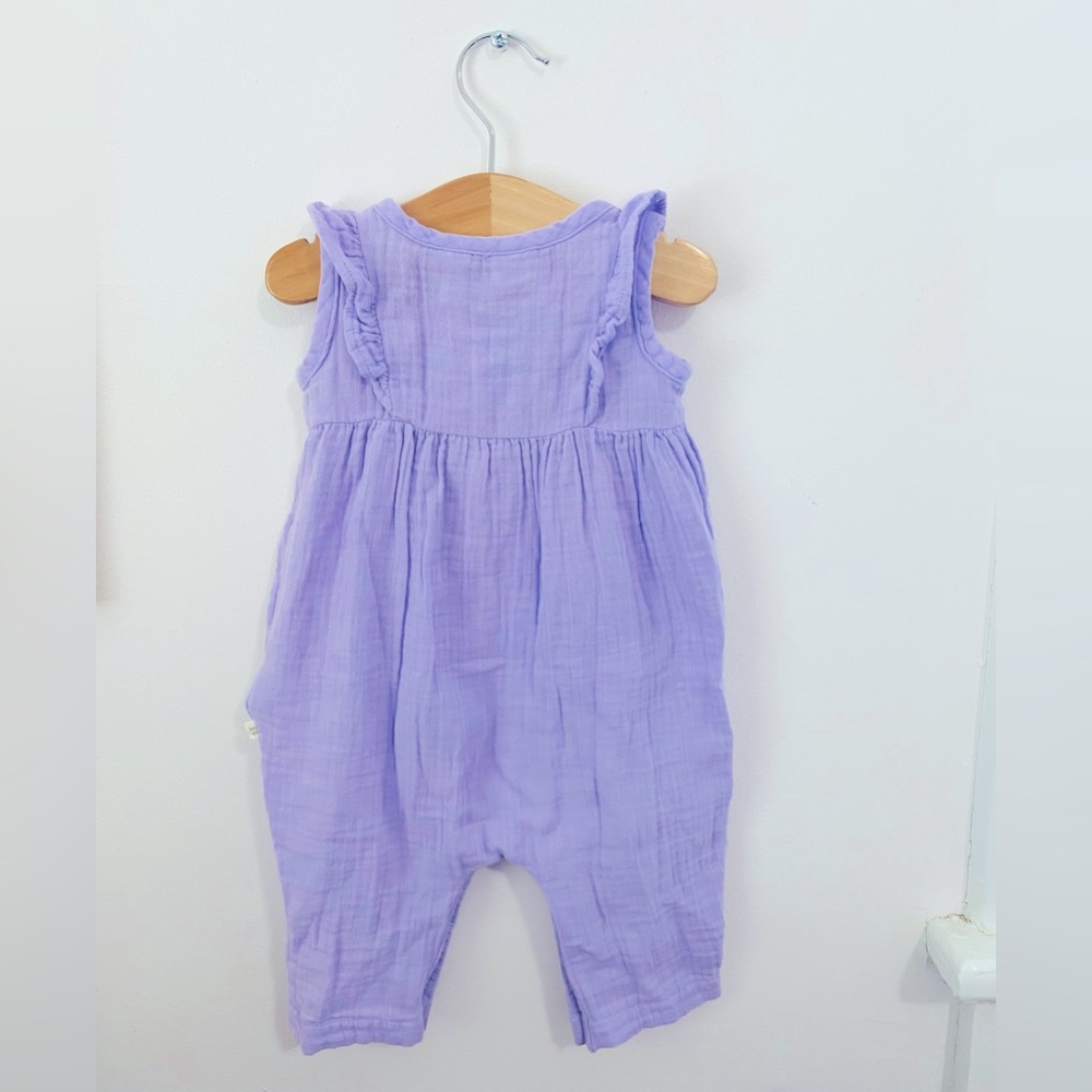 Baby Gauze Ruffle One Piece - Picture 2 of 3